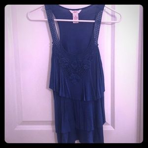 Candie’s Royal Blue Ruffled Top